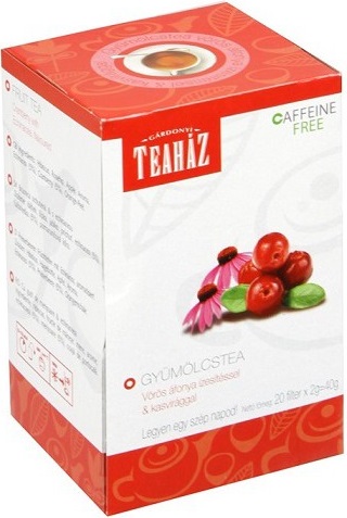 Gárdonyi Teaház Ovocný čaj brusnica a echinacea (20ks)