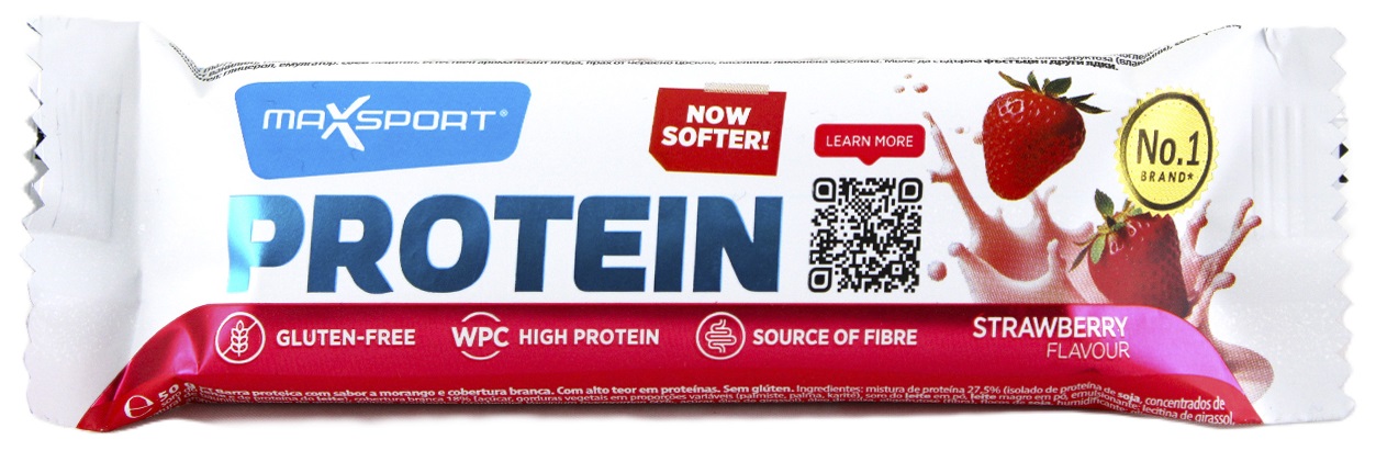 Max Sport Protein bar jahodová príchuť (60g)
