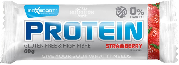 Max Sport Protein bar jahodová príchuť (60g)