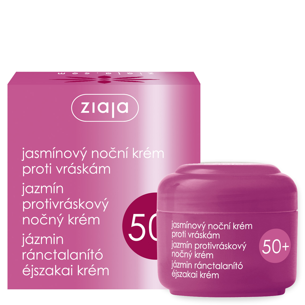 Ziaja Nočný krém proti vráskam s jazmínovým olejom a kyselinou hyalurónovou 50+ (50ml)