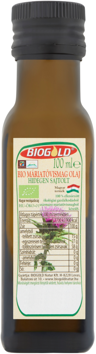 Biogold Bio Olej zo semien Pestreca mariánskeho lisovaný za studena (100ml)