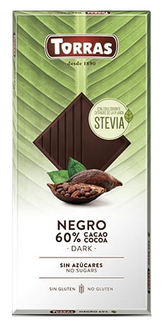 Torras Bezlepková horká čokoláda bez pridaného cukru (100g)