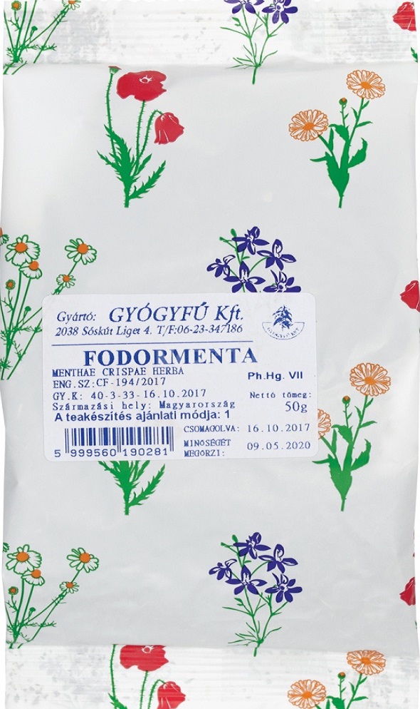 Gyógyfű čaj Mäta kučeravá vňať (50g)