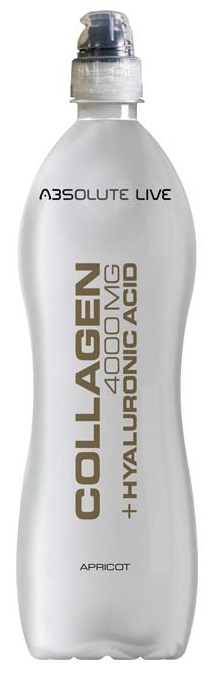 Absolute Live Collagen 4000mg + Kyselina hyalurónová nesýtený nápoj bez cukru - Marhuľa (900ml)