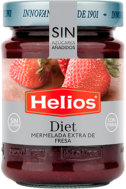 Helios Jahodový džem s prírodným sladidlom a sladidlom (280g)
