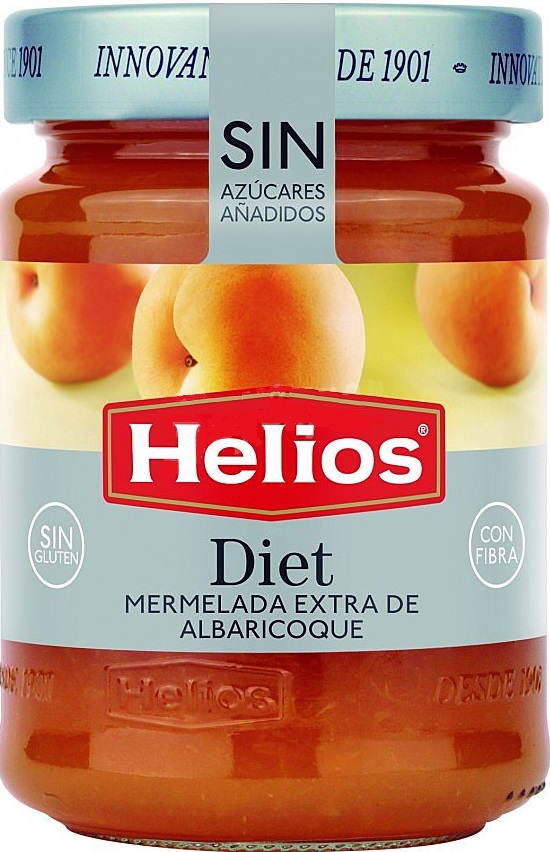 Helios Marhuľový lekvár s prírodným sladidlom a sladidlom (280g)