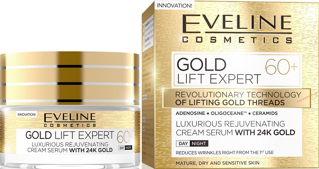 Eveline Gold Expert Luxusný denný a nočný krém 60+ (50ml)