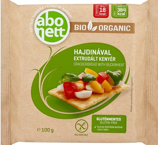 Abonett Bio Bezlepkový Extrudovaný chlieb s pohánkou (100g)