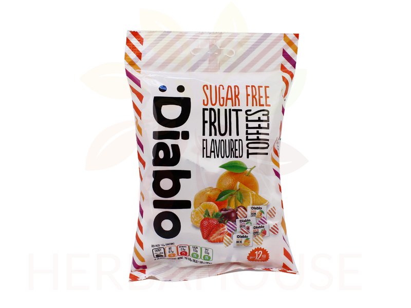 Diablo Karamelky ovocné bez cukru (75g)