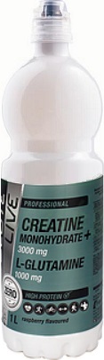 Absolute Live Ceratine + L-glutamine nesýtený nápoj s malinovou príchuťou (1000ml)