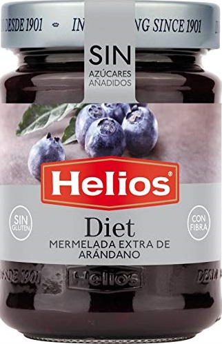 Helios Čučoriedkový lekvár so sladidlami (280g)