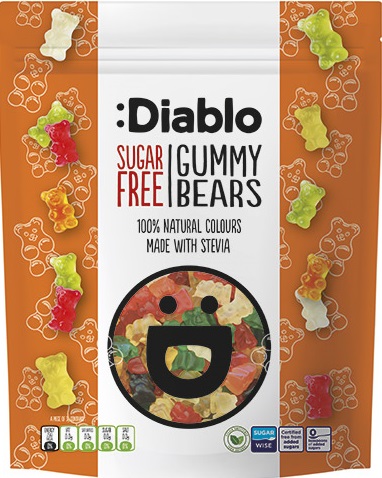 Diablo Gumené cukríky bez cukru so sladidlami (75g)