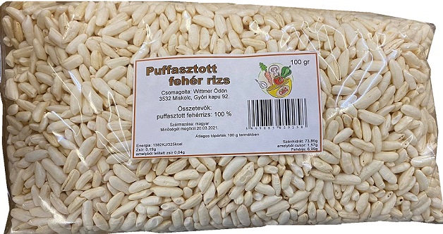 Wittmer Pufovaná biela ryža natural (100g)