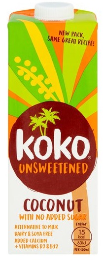 Koko Dairy Free Kokosové mlieko nesladené (1000ml)