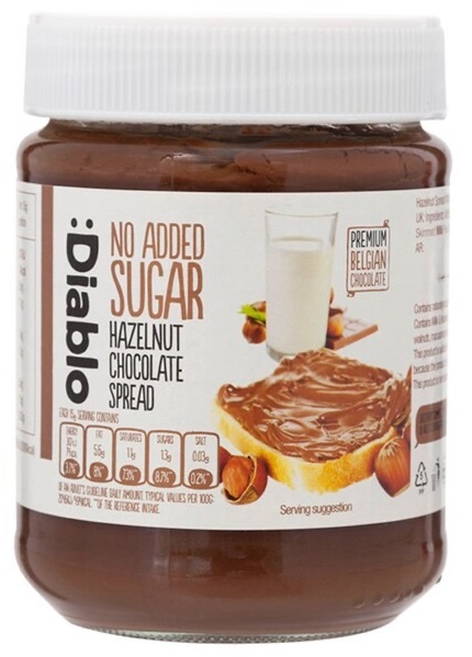 Diablo Lieskovo-orieškový krém so sladidlom (350g)