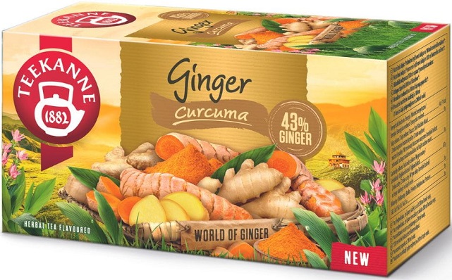 Teekanne Ginger Curcuma bylinný čaj Zázvor a kurkuma (20ks)