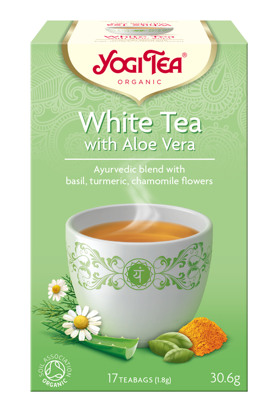 Yogi Tea® Bio Ajurvédsky Biely čaj s Aloe Vera (17ks)