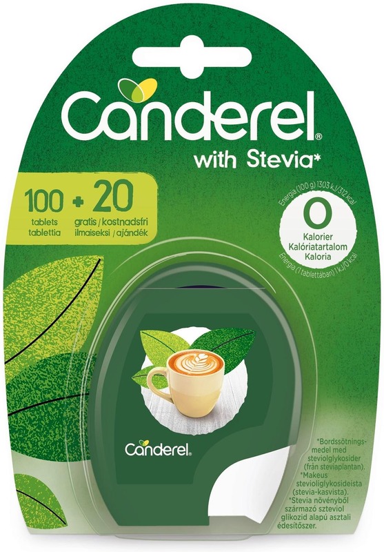 Canderel Stevia sladidlo tablety dávkovač (120ks)