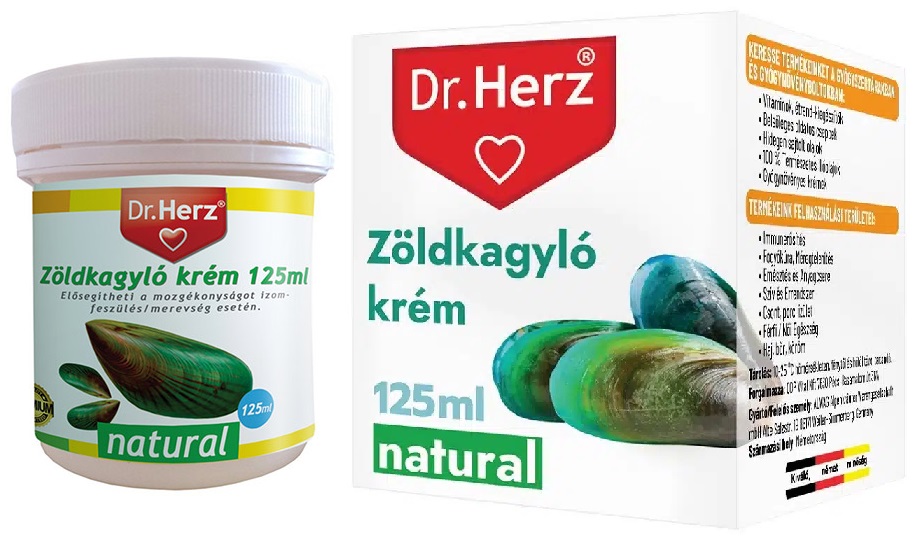 Dr.Herz Krém so zelenou slávkou – podpora kĺbov a pohyblivosti (125ml)