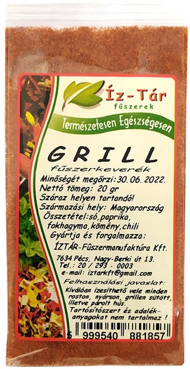 Íz-Tár Grill zmes korenín na grilovanie (20g)