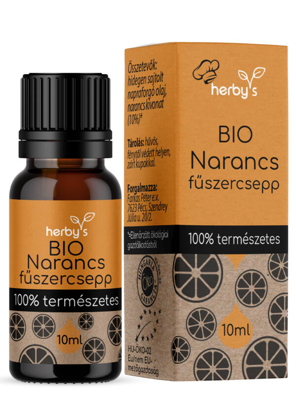 Herbys Bio Pomaranč 100% prírodný esenciálny olej (10ml)