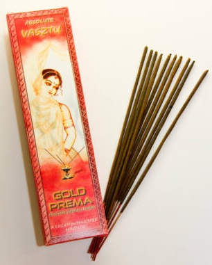 Goloka Gold Prema Vonná tyčinka Vastu (10ks)