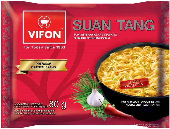Vifon Suang Tang instantná rezancová polievka jemne pikantná (80g)
