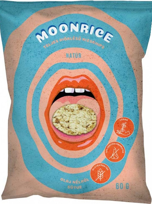 Moonrice Bezlepkový ryžový chips Natur (60g)