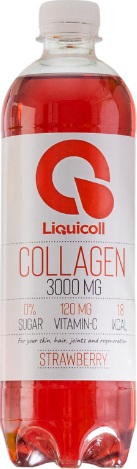 Liquicoll Nízkoenergetický nápoj s kolagénom - jahodová príchuť (600ml)