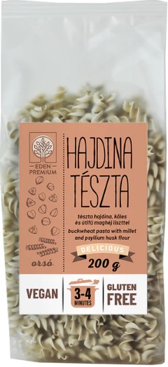 Éden Prémium Bezlepkové Pohánkové cestoviny fusilli (200g)