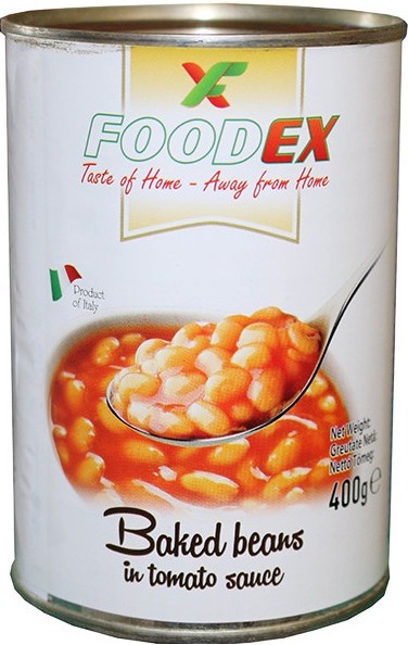 Foodex Biela fazuľa v paradajkovej omáčke (400g)