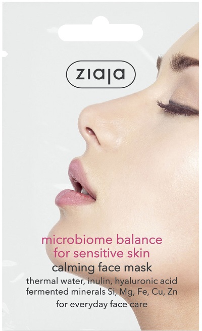 Ziaja Microbiome Ukľudňujúca tvárová maska pre citlivú pleť (7ml)