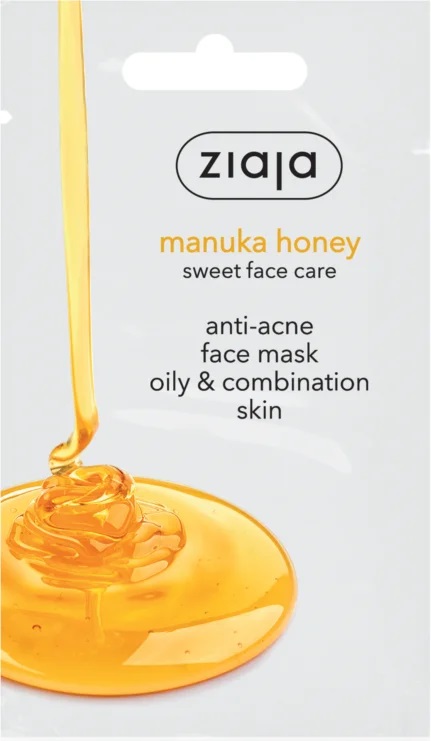 Ziaja Manukovo-medová pleťová maska proti akné na mastnú a zmiešanú pleť (7ml)
