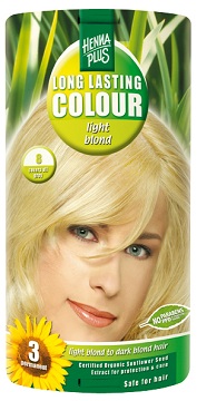 Hennaplus Prírodná farba na vlasy 8 - svetlá blond (100ml)