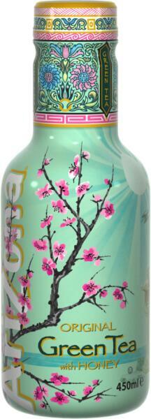 Arizona Nesýtený zelený čaj s medom (450ml)