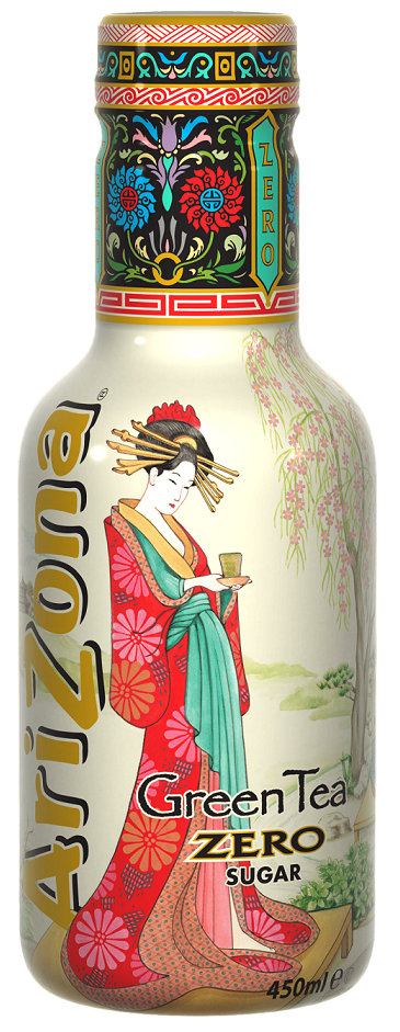 Arizona Nesýtený zelený čaj s medom a sladidlami (450ml)