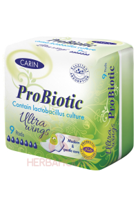 Obrázok pre CARIN Hygienické vložky probiotické s krídelkami (9ks)