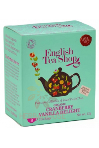 Obrázok pre English Tea Shop Bio čučoriedkovo-vanilkový čaj porciovaný (8ks)