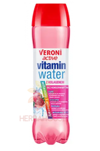 Obrázok pre Veroni Active Nesýtený vitamínový nápoj s kolagénom - červené hrozno a granátové jablko (700ml)