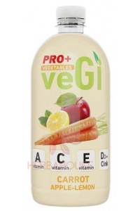 Obrázok pre PRO+ Vegetables Nesýtený nízkoenergetický nápoj s vitamínom A, C, E, D3, zinku a sladidlami - mrkva, jablko, citrón (750ml)