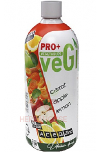 Obrázok pre PRO+ Vegetables Nesýtený nízkoenergetický nápoj s vitamínom A, C, E, D3, zinku a sladidlami - mrkva, jablko, citrón (750ml)