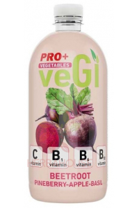 Obrázok pre PRO+ Vegetables Nesýtený nízkoenergetický nápoj s vitamínom C, B1, B6, B12 a sladidlami - cvikla, borovica, jablko, bazalka (750ml)