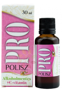 Obrázok pre Pro/Polisz propolisový výťažok s 1000mg Vitamínom C- bezalkoholové kvapky (30ml)