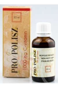 Obrázok pre Pro/Polisz propolisový výťažok s 1000mg Vitamínom C - liehové kvapky (30ml)