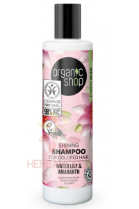 Obrázok pre Organic Shop Šampón pre lesklé vlasy s leknom a amarantom (280ml)