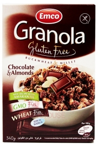 Obrázok pre Emco Bezgluténová granola čokoládovo-mandľová (340g) 