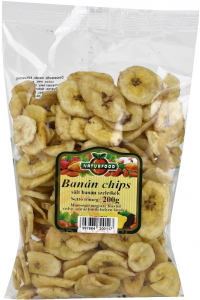 Obrázok pre Naturfood Banánové chipsy (200g) 