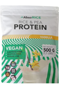 Obrázok pre AbsoRice Vegan Proteinový prášok - vanilka (500g)