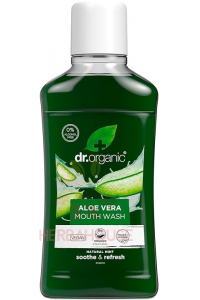 Obrázok pre Dr.Organic Ústna voda s Bio Aloe Vera mentolová príchuť (500ml)