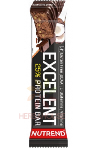 Obrázok pre Nutrend Excelent Bezlepková Proteínová tyčinka čokoláda a kokos (85g)